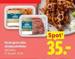 Lidl Fersk gyros eller skinkeschnitzler tilbud