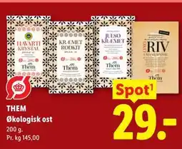 Lidl THEM Økologisk ost tilbud