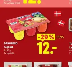 Lidl DANONINO Yoghurt tilbud