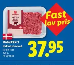 Lidl MADVÆRKET Hakket oksekød tilbud