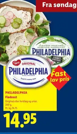 Lidl PHILADELPHIA Flødeost tilbud