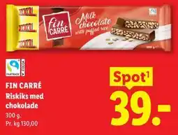 Lidl FIN CARRÉ Riskiks med chokolade tilbud