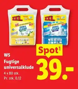 Lidl W5 Fugtige universalklude tilbud
