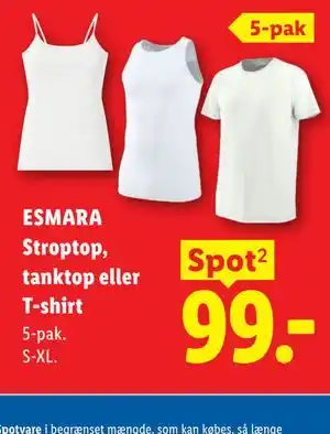 ESMARA Stroptop, tanktop eller T-shirt