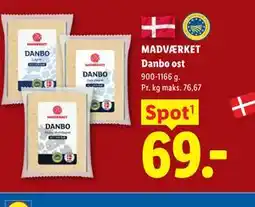 Lidl MADVÆRKET Danbo ost tilbud