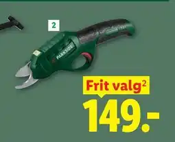 Lidl PARKSIDE Batteridreven havesaks 4 V tilbud