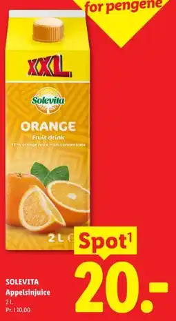 Lidl SOLEVITA Appelsinjuice tilbud