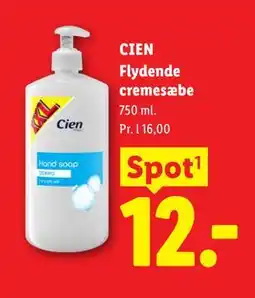 Lidl CIEN Flydende cremesæbe tilbud