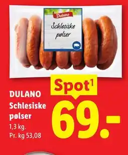 Lidl DULANO Schlesiske pølser tilbud
