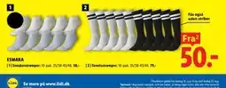Lidl ESMARA Sneakerstrømper tilbud
