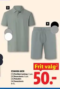 Lidl ESMARA MEN Poloshirt tilbud