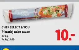 Lidl CHEF SELECT & YOU Pizzadej uden sauce tilbud