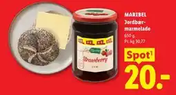 Lidl MARIBEL Jordbærmarmelade tilbud