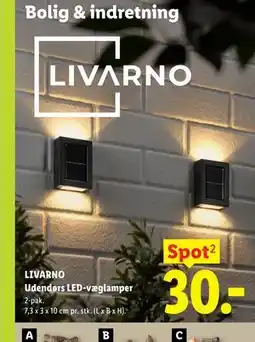 Lidl LIVARNO Udendørs LED-væglamper tilbud