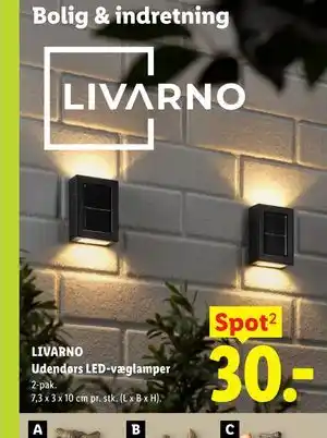 LIVARNO Udendørs LED-væglamper
