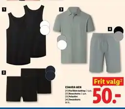Lidl ESMARA MEN Finribbet tanktop tilbud