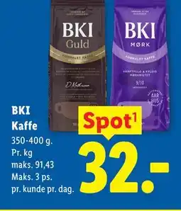 Lidl BKI Kaffe tilbud