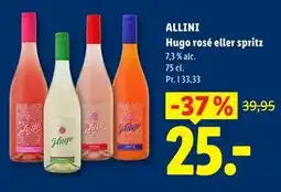 Lidl ALLINI Hugo rosé eller spritz tilbud