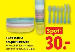 Lidl SILVERCREST XXL plastikservice tilbud