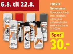 Lidl CRIVIT Bremserens tilbud