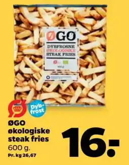 Netto ØGO økologiske steak fries tilbud