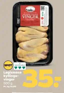 Netto Logismose kyllinge- vinger 500 g. Pr. kg 70,00 tilbud