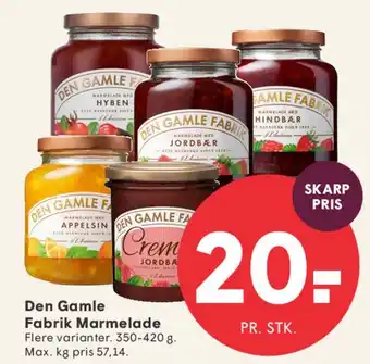 SPAR Den Gamle Fabrik Marmelade tilbud