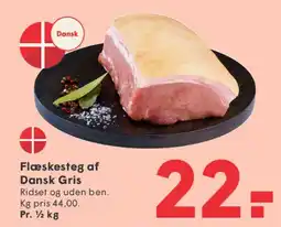 SPAR Flæskesteg af Dansk Gris tilbud