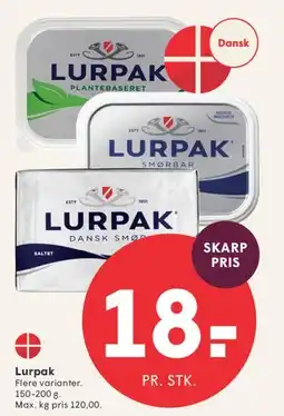 SPAR Lurpak tilbud