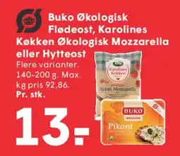 SPAR Buko Økologisk / Karolines Køkken Økologisk tilbud
