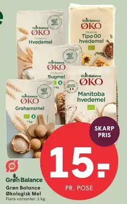 SPAR Grøn Balance Økologisk Mel tilbud