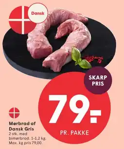 SPAR Mørbrad af Dansk Gris tilbud