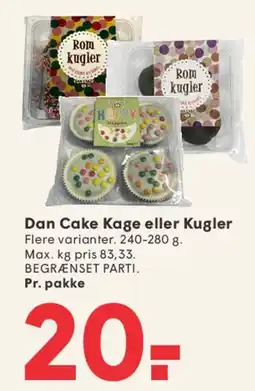 SPAR Dan Cake Kage eller Kugler tilbud