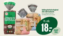 Min Købmand Kohberg Herkules Rugbrød eller Café Sandwich tilbud