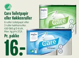 Min Købmand Care Toiletpapir eller Køkkenruller tilbud
