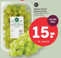 SPAR Gestus Stenfri Grønne Druer tilbud