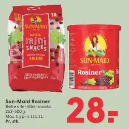 SPAR Sun-Maid Rosiner / Mini Snacks tilbud