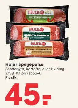 SPAR Højer Spegepølse tilbud
