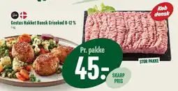 Min Købmand Gestus Hakket Dansk Grisekød 8-12% tilbud