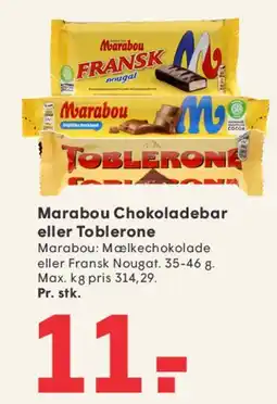 SPAR Marabou Chokoladebar eller Toblerone tilbud