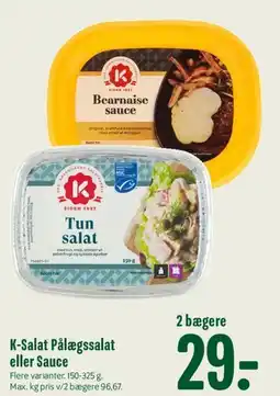 Min Købmand K-Salat Pålægssalat eller Sauce tilbud