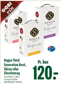 Min Købmand Nugan Third Generation (Rosé, Shiraz eller Chardonnay) tilbud