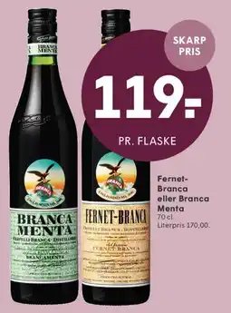 SPAR Fernet-Branca eller Branca Menta tilbud