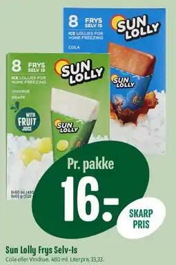 Min Købmand Sun Lolly Frys Selv-Is (pakke) tilbud