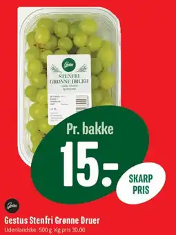 Min Købmand Gestus Stenfri Grønne Druer tilbud