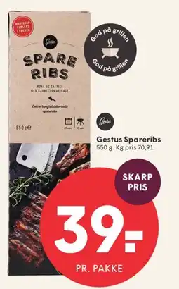 SPAR Gestus Spareribs tilbud