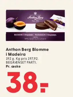 SPAR Anthon Berg Blomme i Madeira tilbud