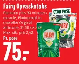 Min Købmand Fairy Opvasketabs tilbud