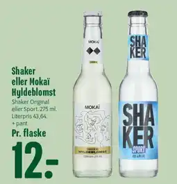 Min Købmand Shaker eller Mokai Hyldeblomst (flaske) tilbud