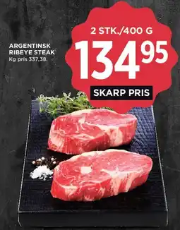MENY Argentinsk ribeye steak tilbud